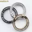 3 Khóa O-Ring lò xo, Vàng đen bạc 35mm Carabiner, Kẹp tròn chất lượng cao Kẹp ví Túi xách Khóa