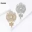 KUZHEN Giọt Nước Cô Dâu Thổ Cẩm Pin Hoa Lớn Thiết Kế Cho Tiệc Cưới Tiệc Nữ Thời Trang Phụ Kiện HOT