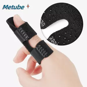 Nẹp ngón tay METUBE, Màu xanh đen Màu xám khỏa thân Hỗ trợ ngón tay chỉ số có thể điều chỉnh, Vải SBR OK chất lượng cao Dây nhôm Dây buộc băng An toàn thể thao