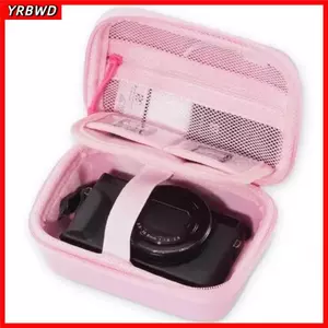 YRBWD Cứng, EVA có dây đeo Túi đựng máy ảnh, Túi đựng bảo vệ chống sốc di động cho hộp phụ kiện máy ảnh G7X
