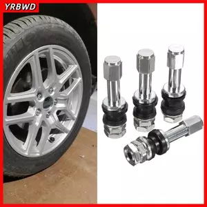 YRBWD 4 Thân lốp bánh xe, Van lốp ô tô hợp kim kẽm TR43E / TR48E, Vỏ nắp chống bụi kim loại không săm đa năng