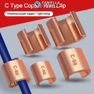 Đầu nối dây FANIELLAPOWELL, Kẹp dây đồng loại C, Cáp kết nối nhánh khóa loại C