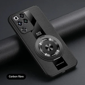Dành Cho ZTE Nubia Red Magic 11 Pro Plus Ốp Lưng Mới Cao Cấp Trơn Leathe 360 ​​​​Vỏ chống rơi Spin Stand cho Red Magic 11 Pro Funda