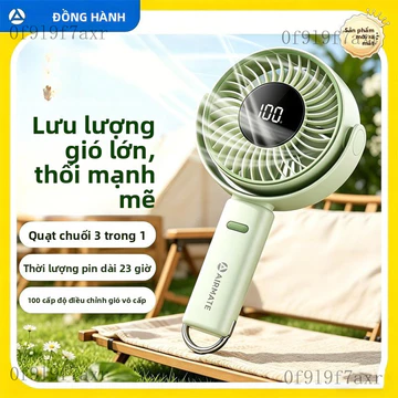 Quạt cầm tay mini Quạt cầm tay Airmate, quạt nhỏ sạc điện, quạt cầm tay, quạt để bàn, quạt ngoài trời, quạt không gây ti