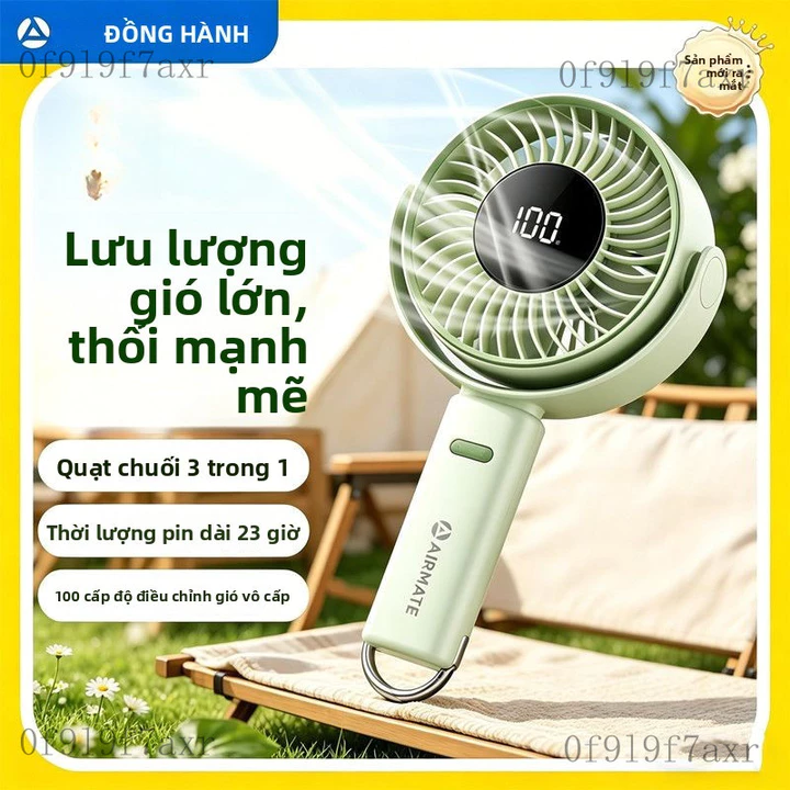Quạt cầm tay mini Quạt cầm tay Airmate, quạt nhỏ sạc điện, quạt cầm tay, quạt để bàn, quạt ngoài trời, quạt không gây ti