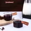 70 / 75ml Espresso Shot Glass Vòi đôi Cốc đo thủy tinh chịu nhiệt Tay cầm trong suốt Cân đo cà phê sữa