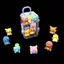 7 Chiếc Phát Sáng Trong Bóng Tối Dễ Thương Bỏ Túi Quái Vật Nhân Vật Squirtle Psyduck Mini Hoạt Hình PVC Đồ Chơi Các Bức Tượng Nhỏ Trẻ Em Quà Tặng