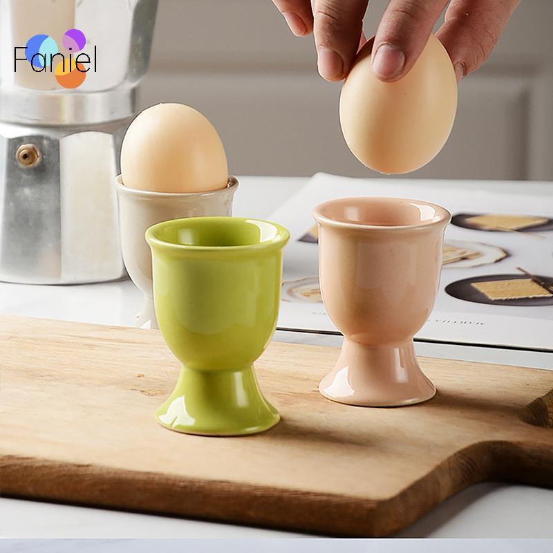 < shicong222 > Cốc đựng trứng bằng gốm Màu kẹo Cốc phục vụ sáng tạo cho nhà bếp Cốc đựng trứng ăn sáng Tiệc cung cấp trứng mới