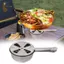 Bếp đốt cồn nhỏ gọn Bếp ba lô bằng thép không gỉ nhẹ Dụng cụ nấu ăn cho đồ dùng cắm trại
