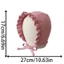 BRABRAA Muslin Baby Bonnet, 100% Cotton Gạc Thoáng Khí Mũ Bò Trẻ Sơ Sinh, Dây Đeo cằm Mềm Cổ Điển Ruffle Mũ Bé Gái Bé Trai Mùa Hè Thu