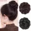 COSCOVED Hoa Bun Đầu Tóc Giả, Tóc Giả Cô Dâu Donut Chignon, Retro Tự Nhiên Vintage Tóc Móng Vuốt Tóc Bun Nữ