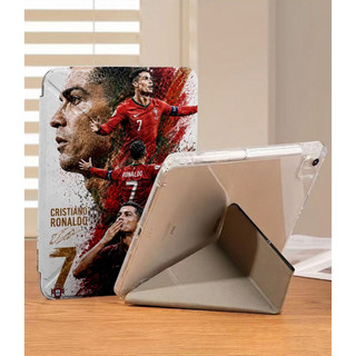 Ốp Lưng Cristiano Ronaldo 7 cho iPad A16 Air4/5/6/7/8 Pro 11 12.9 Y-fold CR7 Cho iPad Gen 12 11 10 9 8 7 6 5 air3 10.2in