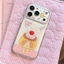 Bánh tráng miệng Chó Kính Acrylic Vỏ Điện Thoại Cho iPhone 17 Pro Max 16 15 14 Vỏ Bảo Vệ Chống Sốc
