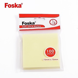 Giấy nhớ vàng (Giấy note) Foska Size 1.5"x2", 3"x2", 3"x3", 3"x4", 3"x5"