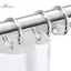 HL 12 Chiếc Mở Màn Nhẫn Rèm Nhẫn Tròn Vòng Tắm Rèm Kẹp Cho Rèm Và Thanh Rèm LMWU