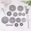 HL 10 / 31 PC Đĩa Cắt Kim Cương Chà Nhám Bánh Xe Mài Cưa Tròn de Chế Biến Gỗ Kim Loại Mini Khoan Dụng Cụ Xoay Phụ Kiện LMWU