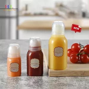 HL 30 / 60 / 100ml Mini Bóp Chai Cà Chua Gia Vị Chai Nước Sốt Mật Ong Mù tạt Salad Đầm Nước Sốt Bento Hộp Đựng Nhà Bếp LMWU