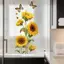 Decal dán tường kính lá hoa có thể tháo rời bằng nhựa PVC tự dính cho cửa ngăn kính Phòng ngủ Trang trí phòng khách [VN]
