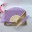 Quạt Gấp Tay Tre Phong Cách Trung Hoa 10 Inch Có Túi Organza Chống Mài Mòn Cho Đồ Trang Trí DIY VN