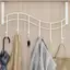 MAKY Hình Trái Tim Cửa Phía Sau Móc Bảo Quản Treo Tường Quần Áo Móc Treo Không Đục Lỗ Móc Treo Phòng Ngủ Tổ Chức Bảo Quản Phụ Kiện VN