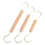 Gỗ Chắc Chắn Móc Dài Hình Chữ S Móc Kim Loại Tròn S Móc Quần Áo Cửa Hàng S-Hook S-Hook Vàng Sắt Móc Móc Treo Móc Treo HD43