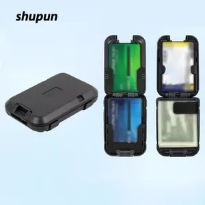 Hộp đựng thẻ SHUPUN, Bàn chải chống trộm Thẻ kinh doanh ABS, Ví hợp kim nhôm chống nước Unisex