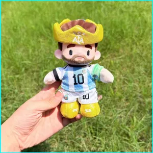 HK1 Lionel Messi Argentina No.10 Plushie Vinyl Mù Hộp Búp Bê Túi Quyến Rũ Quạt Merch Móc Khóa KH1