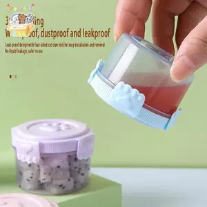 1 Cái Hộp Đựng Nước Sốt Nhựa Mini Hộp Gia Vị Salad Hộp Đựng Đồ Dùng Cho Thịt Nướng Ngoài Trời Bento Hộp Cơm Trưa Phụ Kiện ELWW