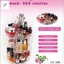 360° Dụng cụ trang điểm xoay - Hộp đựng mỹ phẩm Acrylic trong suốt cho cọ son môi