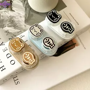 Ống kính tiếp xúc mắt RTJIFSS, kiểu ngăn kéo Hộp đựng ống kính tiếp xúc cho mèo dễ thương, Hộp đựng phụ kiện du lịch di động
