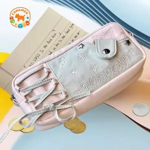CANAMEK Ins Túi Đựng Bút Dễ Thương Dung Tích Lớn Nhiều Lớp Học Sinh Hộp Đựng Văn Phòng Phẩm Túi Tổ Chức Trường Văn Phòng Phẩm Vật Dụng Hộp Đựng Bút Chì CSF