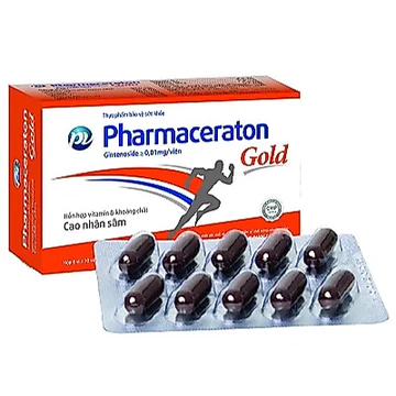PHARMACERATON GOLD PHÚC VINH - VIÊN UỐNG BỔ SUNG NHÂN SÂM, VITAMIN VÀ KHOÁNG CHẤT - HỘP 60 VIÊN