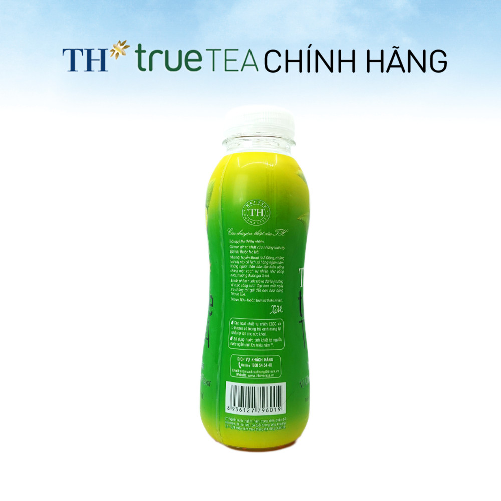 Thùng Trà Xanh Vị Chanh TH true TEA milk 350ml (24 Chai)