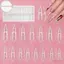 Houdou 150 Chiếc Móng Tay Pháp Kép Hình Thức Qui Xây Dựng Gel Khuôn Full Cover Đầu Salon Chất Lượng Nối Dài Móng Tay Nghệ Thuật Mẫu VN