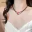 AqToCna Retro Tinh Tế Đỏ Xanh Tương Phản Nhiều Màu Sắc Đính Hạt Nelace Dành Cho Nữ Bé Gái Ánh Sáng Sang Trọng Vòng Tay Phụ Kiện Trang Sức Quà Tặng AqToCna