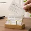 GCDHome Hộp Đựng Danh Thiếp Người Tổ Chức Văn Phòng Để Bàn Trưng Bày Chân Đế Ghi Nhớ Phụ Kiện Để Bàn Kệ Nhà Gỗ Đựng Thẻ Lưu Trữ HOT