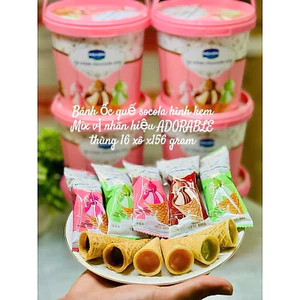 🍦 BÁNH ỐC QUẾ SOCOLA HÌNH KEM – MIX VỊ ADORABLE