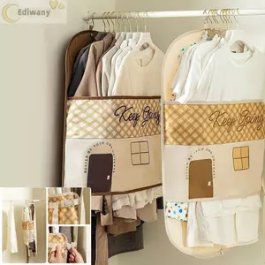 Túi đựng bụi quần áo EDIWANY, Túi đựng áo khoác xuống dung tích lớn đa chức năng, Hộp đựng quần áo tiết kiệm không gian gia đình Vỏ bụi nén có thể tái sử dụng cho phụ kiện tủ quần áo