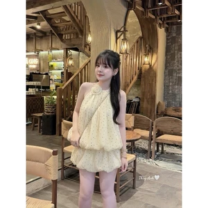 váy tơ hot kèm hoa ,set tơ hot kèm hoaaa TA( ảnh thật) BYJOLIE