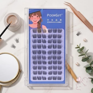 9mm Ngắn C Curl Lông Mi Giả Sợi Tự Nhiên Phong Cách Kpop Cho Đôi Mắt Châu Á