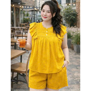 Set Bộ Nữ Ngắn Cánh Tiên Trẻ Trung Chất Vải Mát Nhẹ THỜI TRANG Có BIGSIZE Đến XXL HIYU 66 STORE