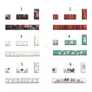 Btsg 4 Chìa Khóa Esc Entre 6 25u Spacebar Keycap Thay Thế PBT Năm Mặt Nhuộm-Subbed OEM Profile Keycaps Cho Chìa Khóa Cơ