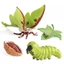 Trẻ em Mô phỏng Khoa học nhận thức Đồ chơi giáo dục Động vật Côn trùng Mô hình Lunar Moth Silkworm Moth Bướm bướm Chu kỳ tăng trưởng sâu bướm Chiều cao 7cm