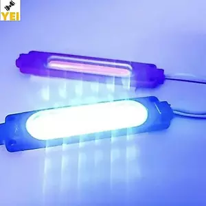 < YEI > 1 Cái 1 Đến 2 Đèn Flash Cảnh Báo Xe 12V COB Đỏ Xanh Nhấp Nháy Đèn Cho Ô Tô Moto Xe Đạp Lưới Tản Nhiệt Trang Trí Không Khí Chiếu Sáng Mới