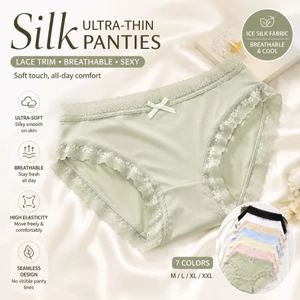 Quần lót nữ liền mạch có độ đàn hồi cao Silk Touch Ren sửa đổi Thoải mái vừa vặn