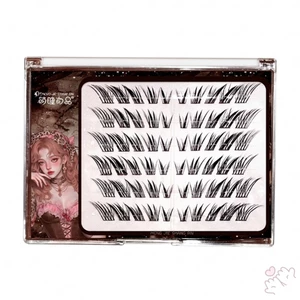 Lông mi giả Wild Fox tự nhiên C Curl Sợi tổng hợp chống nước Cụm riêng lẻ