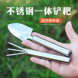 Mini Làm Vườn Nồi Hoa Inox Xẻng Đất Rời Hộ Gia Đình Rake Dụng Cụ Sân Vườn Ban Công Chậu Cây mọng Nước Chậu Hoa