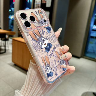 Ốp Lưng IPhone 13 15 11 17 16 12 14 ProMax Hình cáo và thỏ 7 8Plus XR X XS Max