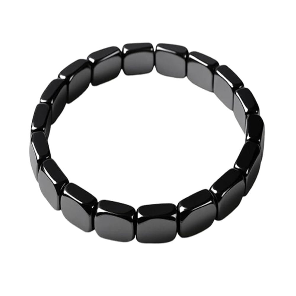 Hemys Hematite Vòng tay nam, Hỗ trợ tự nhiên T-Levels, Khôi phục sự tự tin, tăng cường tinh thần rõ ràng & Tập trung