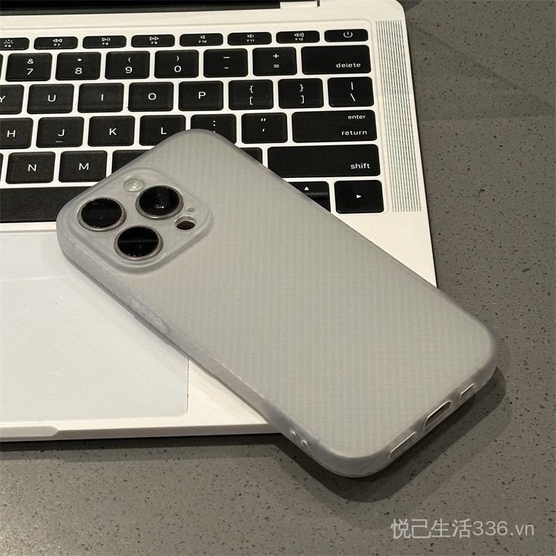 Sợi Carbon TPU Thích Hợp Cho 15 / 16promax Ốp Lưng Điện Thoại iPhone14 / 13pro Mềm Nam Nữ Bao Gồm Tất Cả
